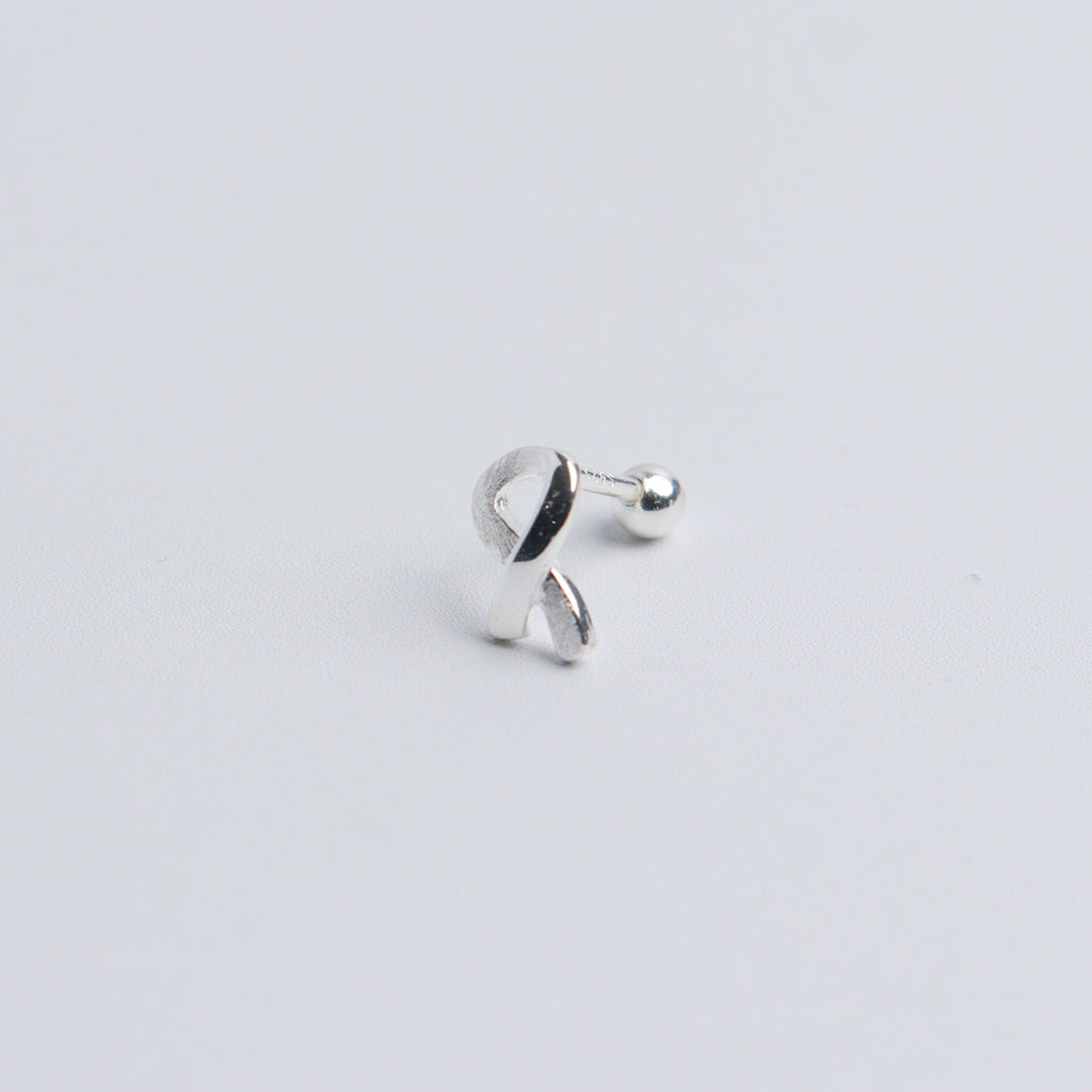 October Silver Stud Earrings