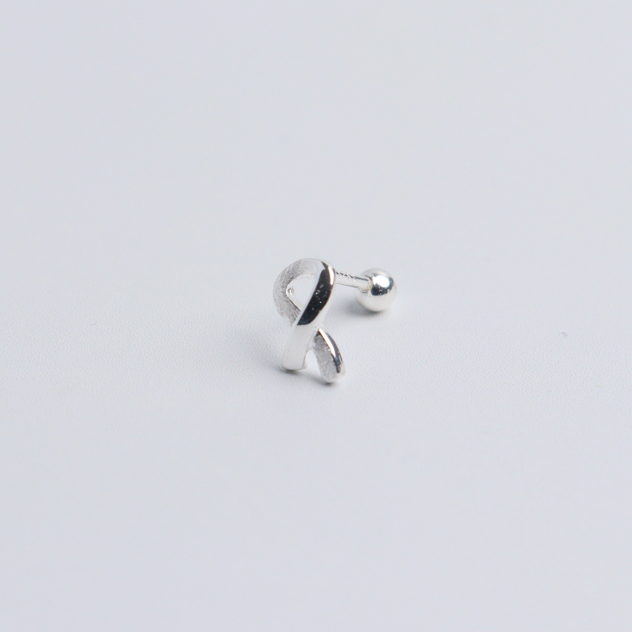 October Silver Stud Earrings