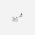 Tiny Ribbon Silver 925 Stud Earrings