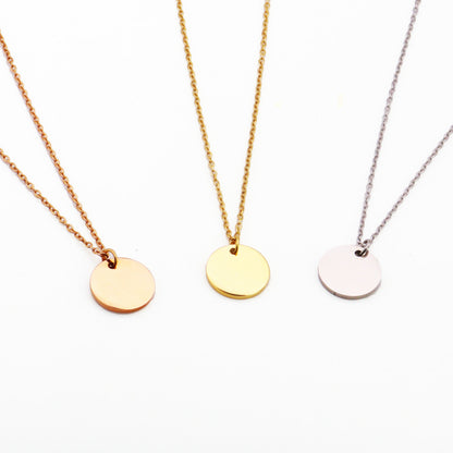 Engrave Your Necklace - Round