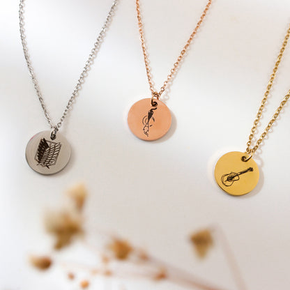 Engrave Your Necklace - Round