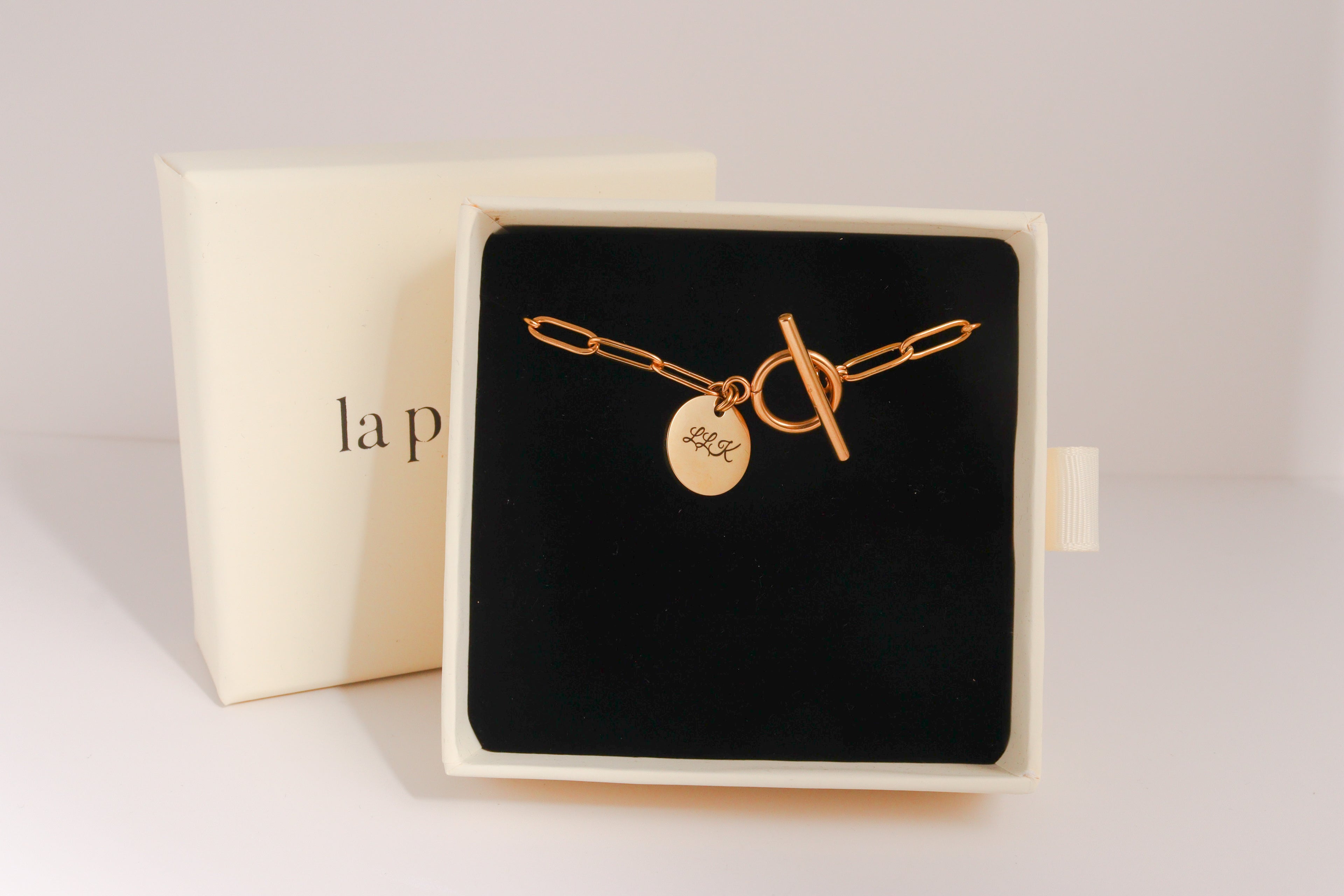 Engrave Your Round Charm Bracelet