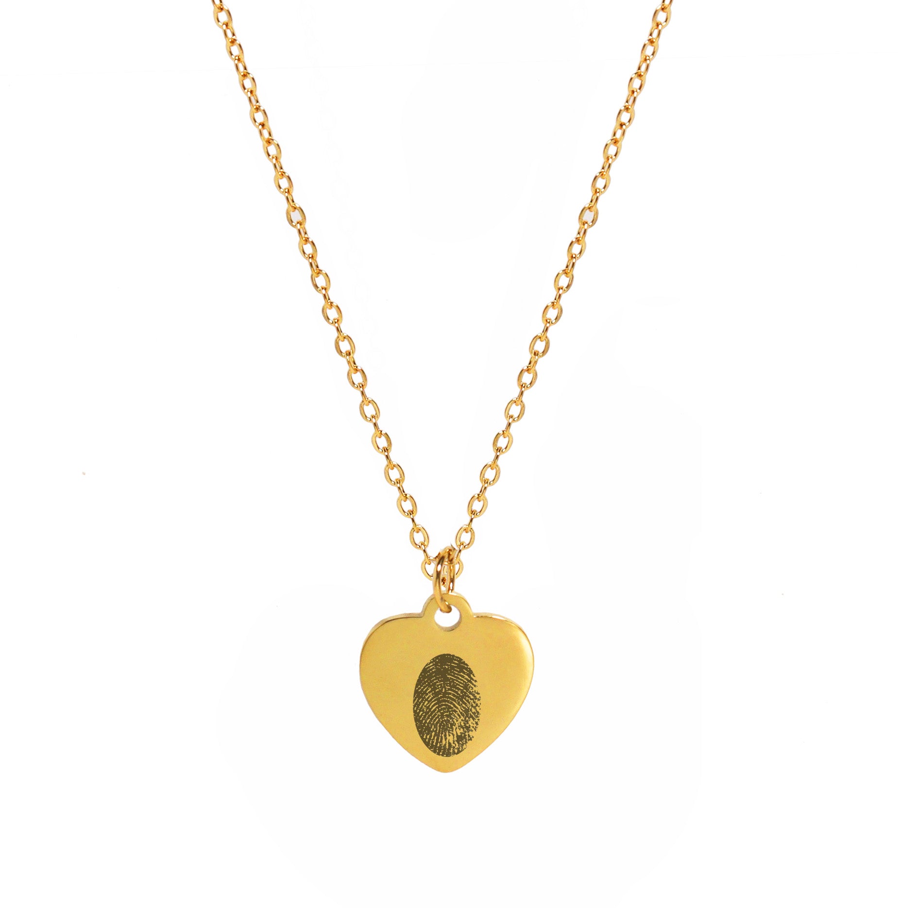 Engrave Fingerprint Love Necklace