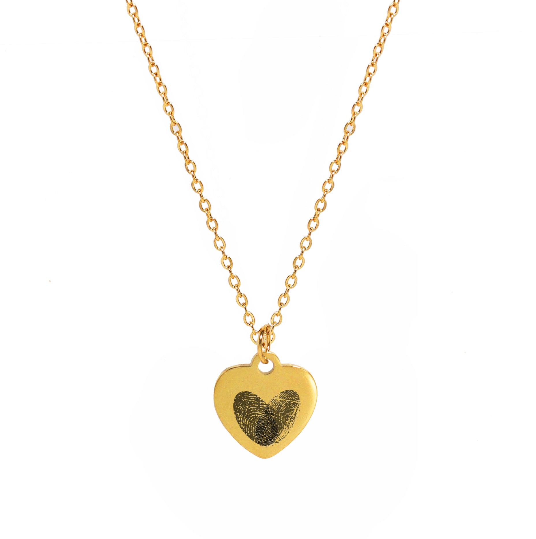 Engrave Fingerprint Love Necklace