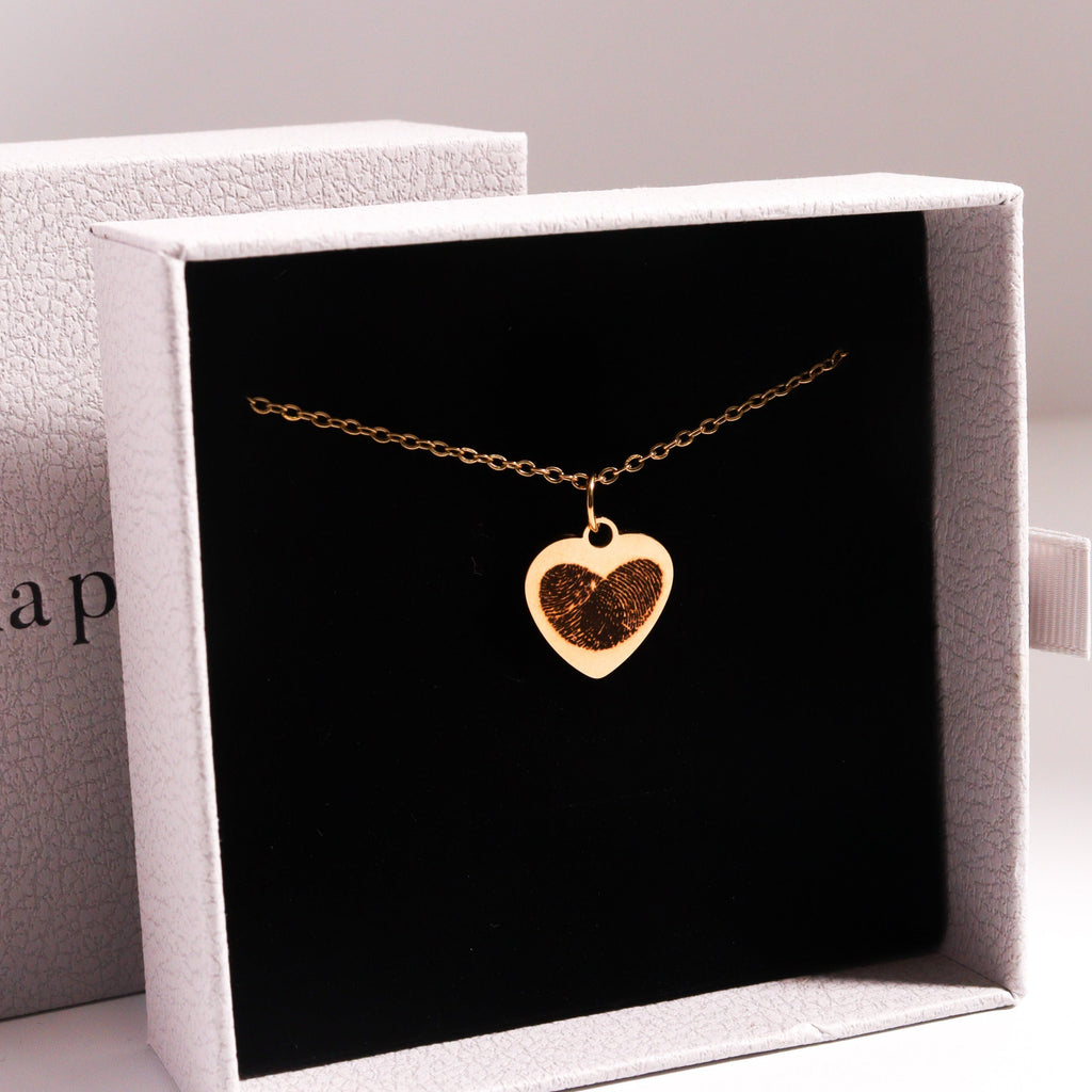 Engrave Fingerprint Love Necklace