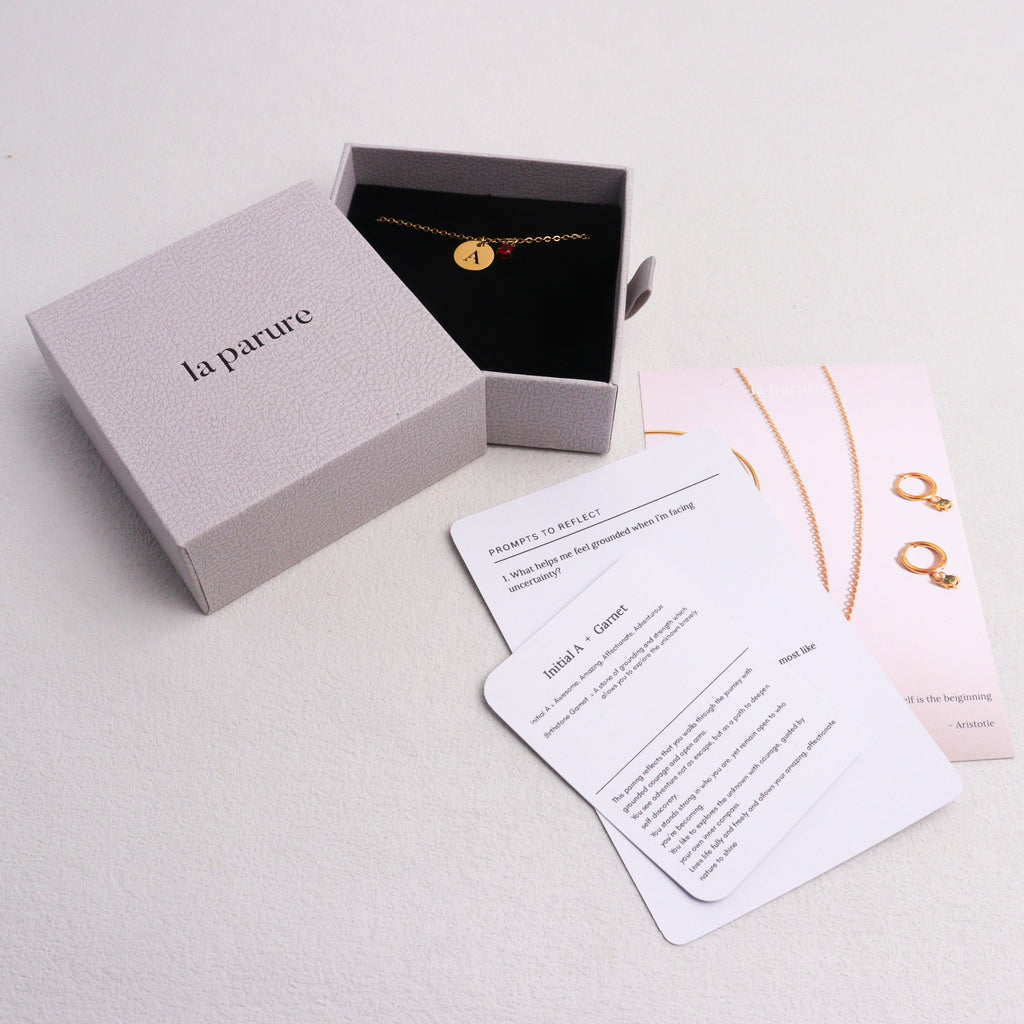 Personalised Birthstone & Initial Bangle