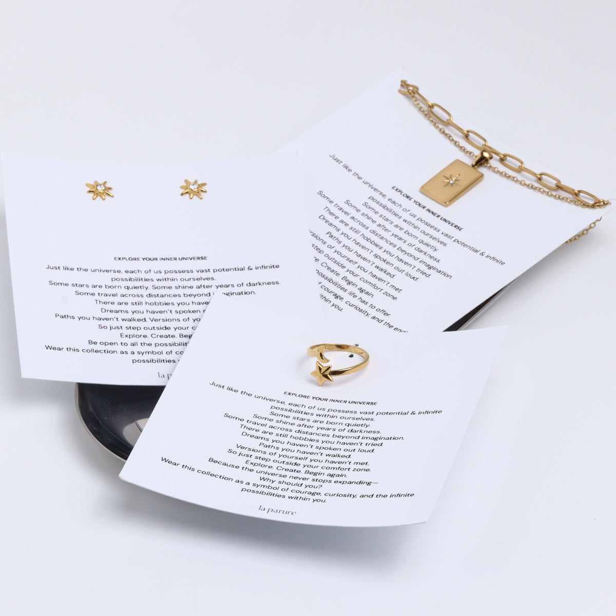 Layered Meteor Gold Chain Necklace
