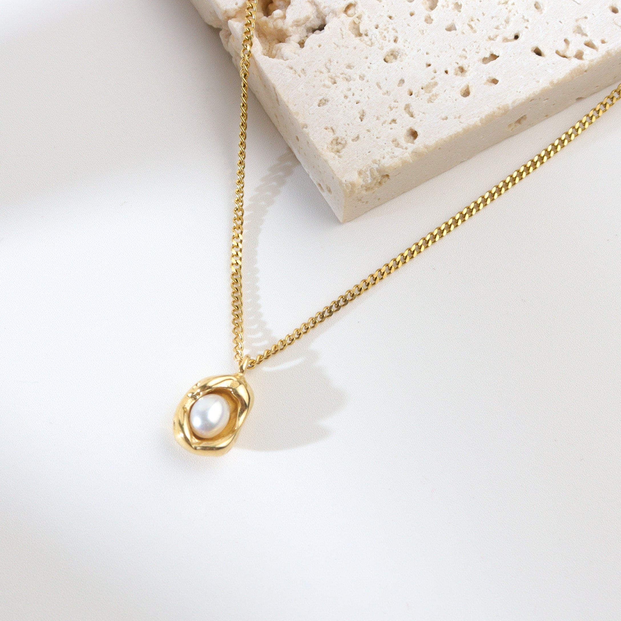 Pearl Oyster Necklace