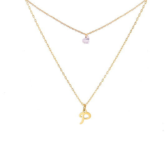 Just for You Layered Initial Necklace
