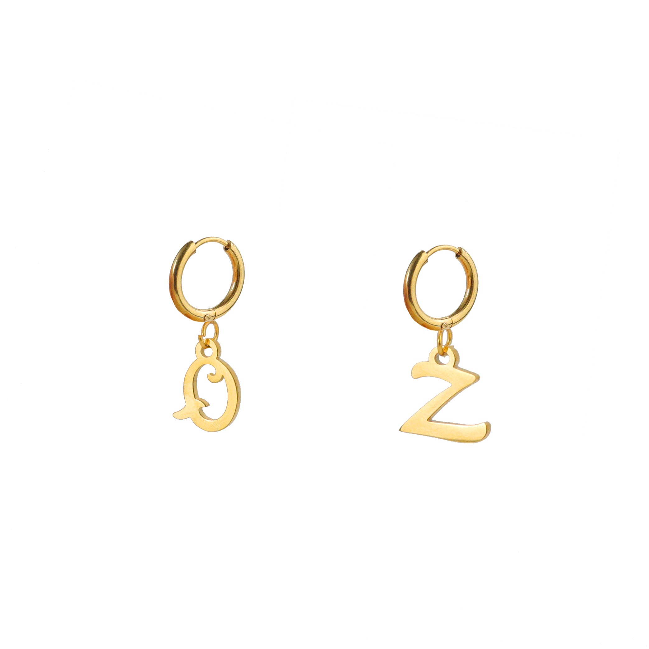 Personalised Initial Hoop Earrings