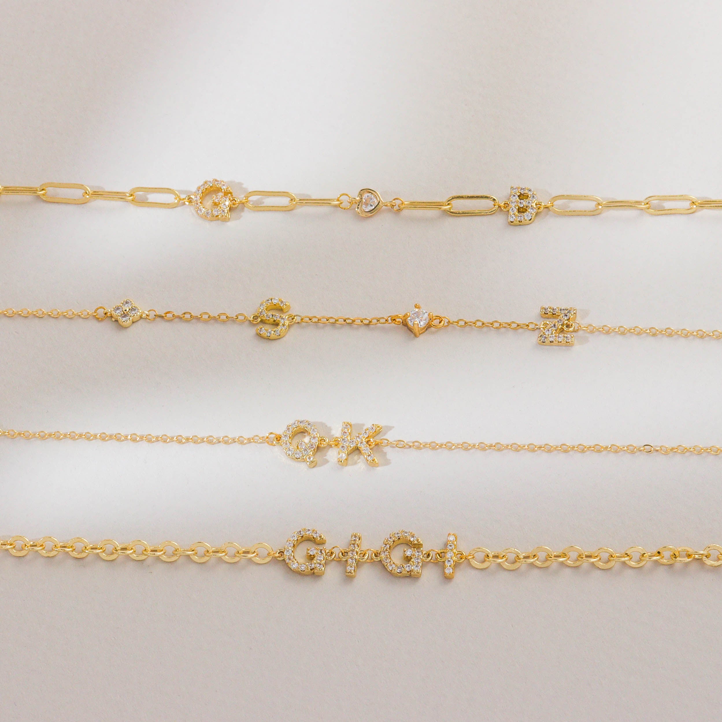 Build Your Initials Bracelets
