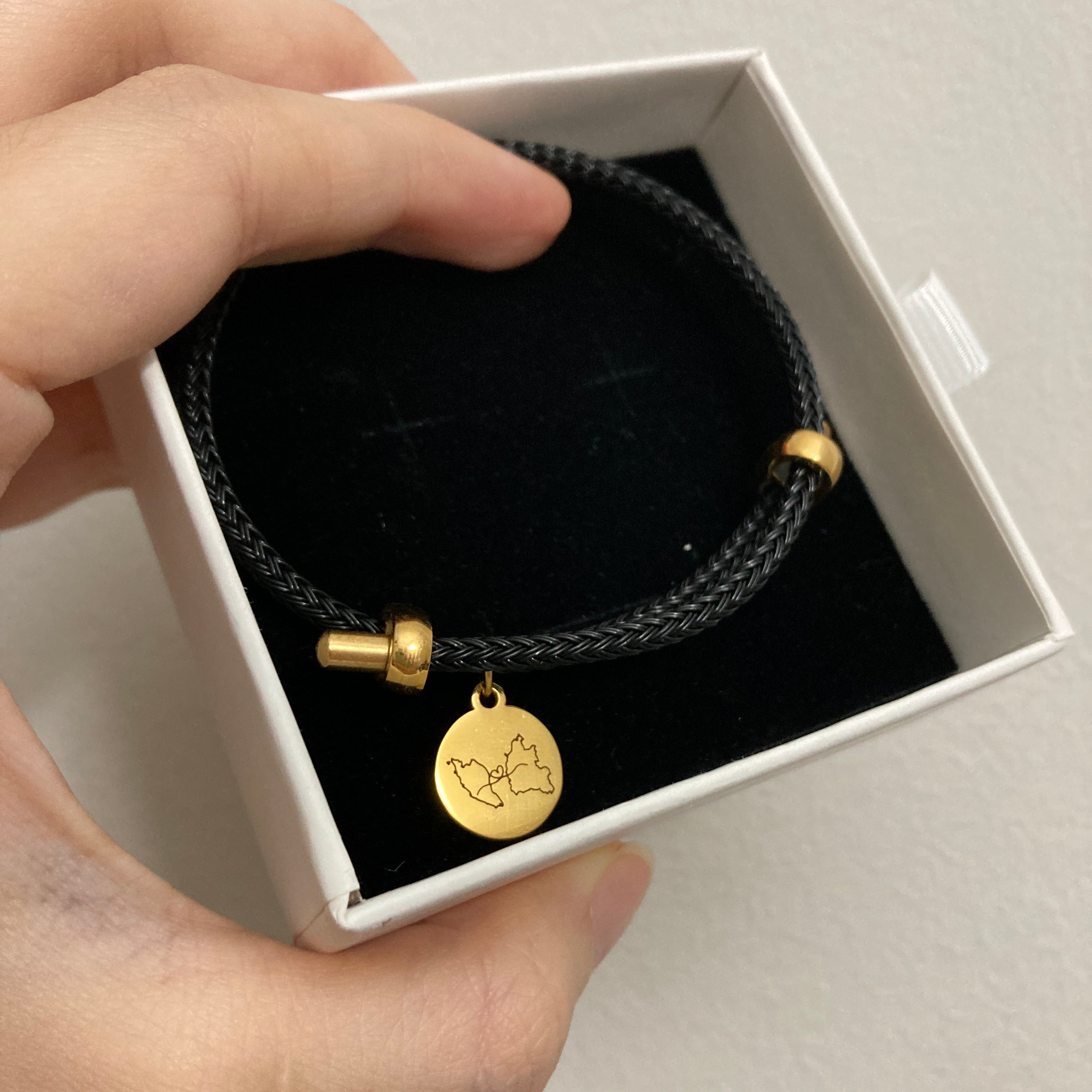 Engrave Your Charm Leather Bracelet