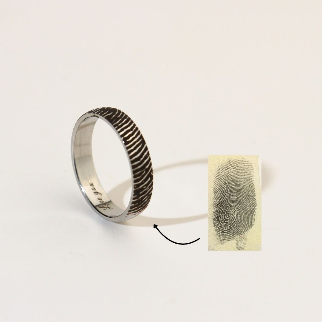 Engrave Classic Band Silver Ring