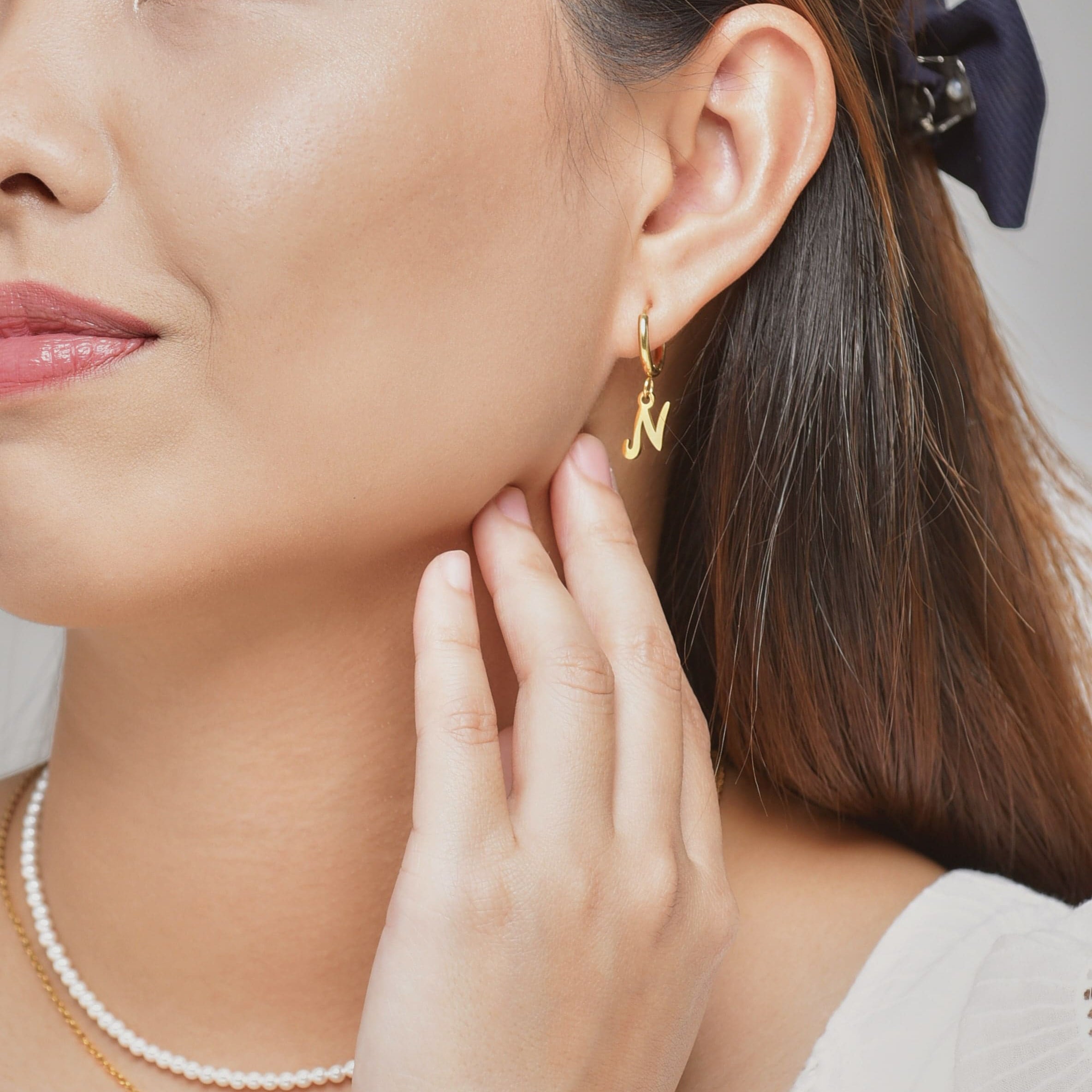 Personalised Initial Hoop Earrings