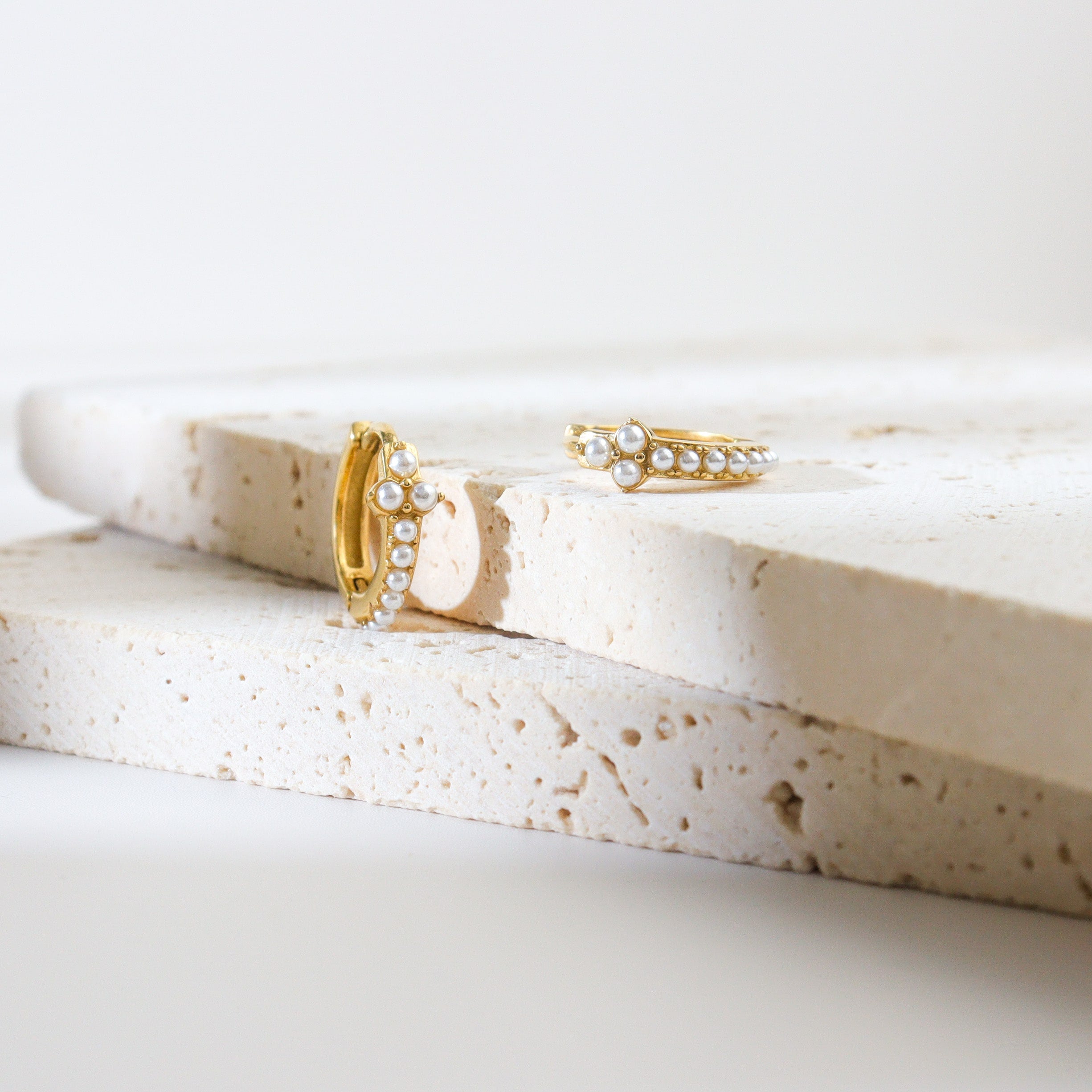 Petit Moment Pearl Huggies Earrings