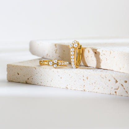 Petit Moment Pearl Huggies Earrings