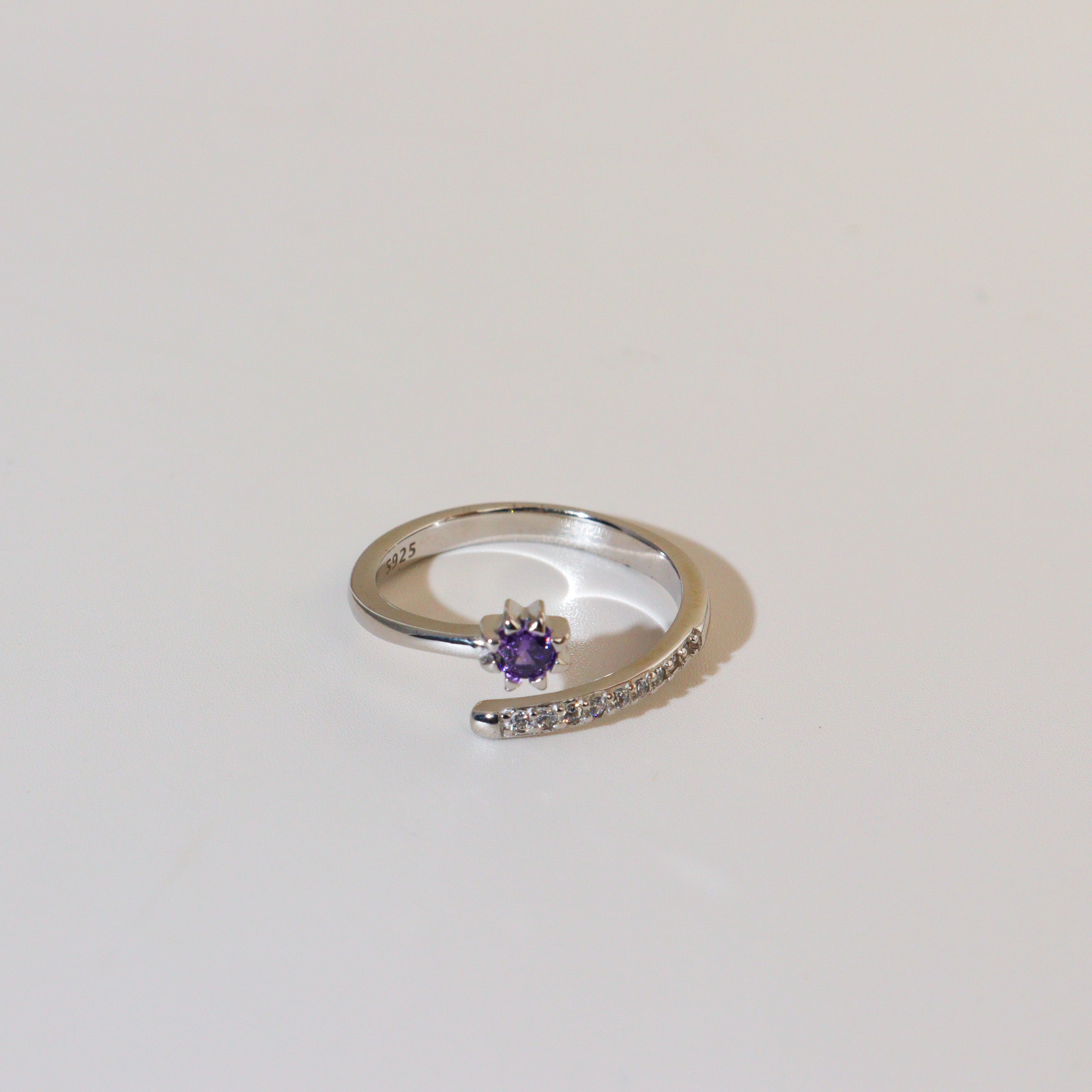Purple Meteor Silver 925 Ring