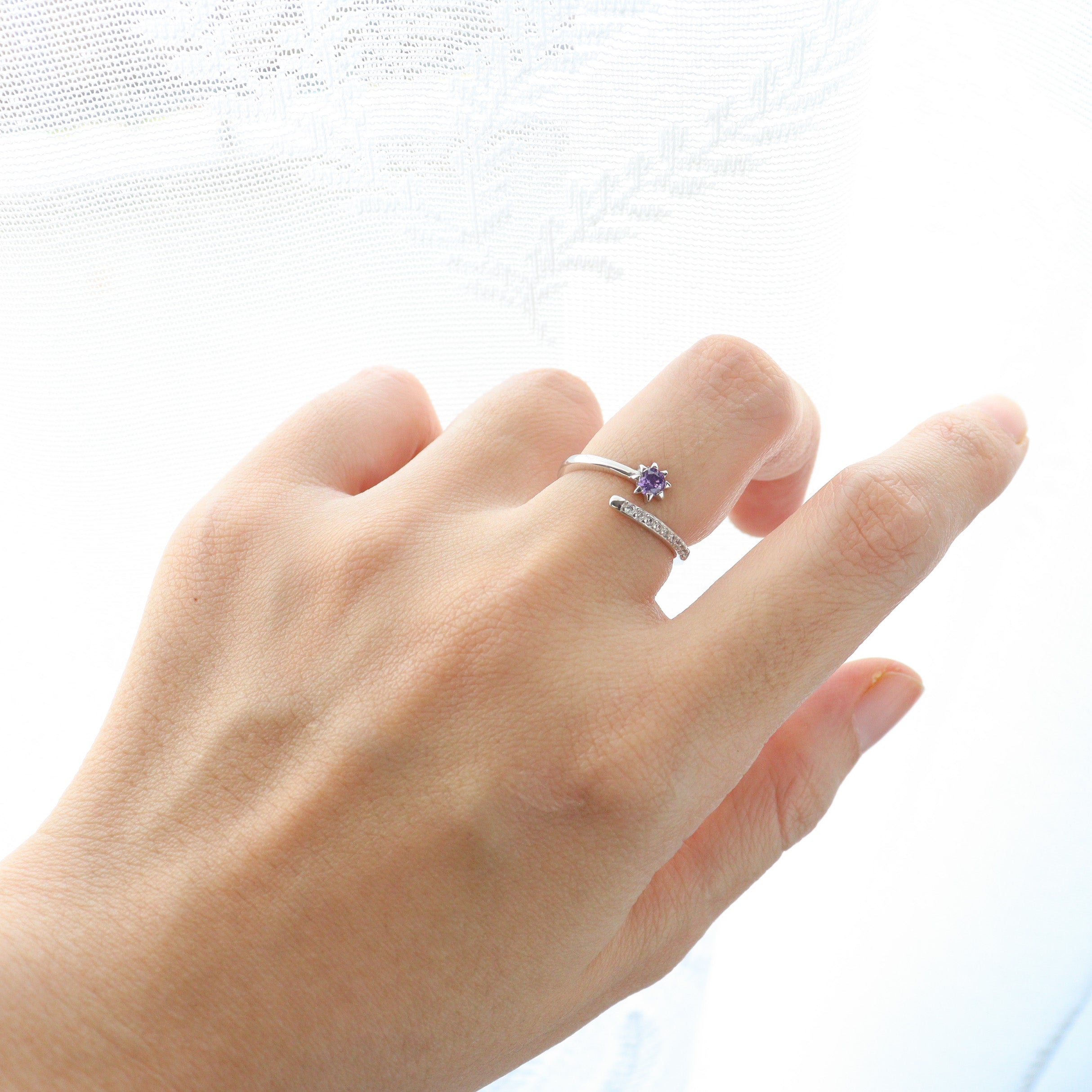 Purple Meteor Silver 925 Ring