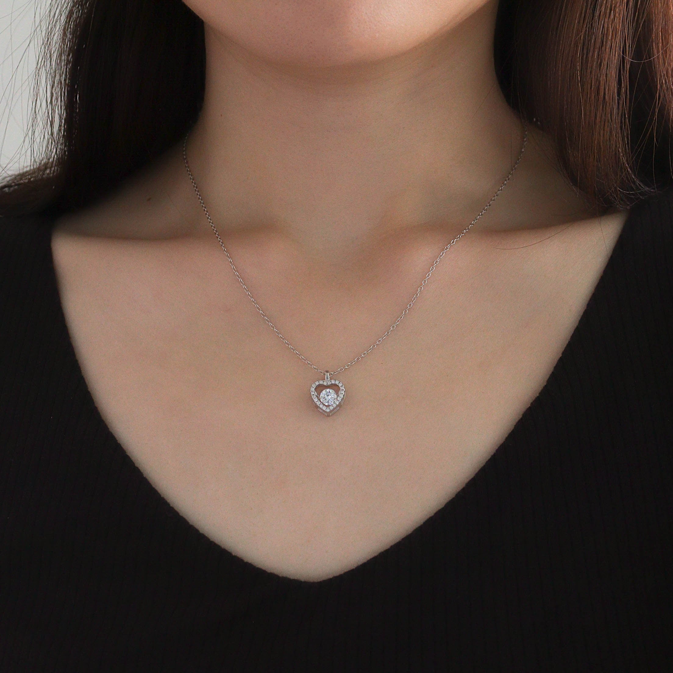First Love Dancing Silver 925 Necklace
