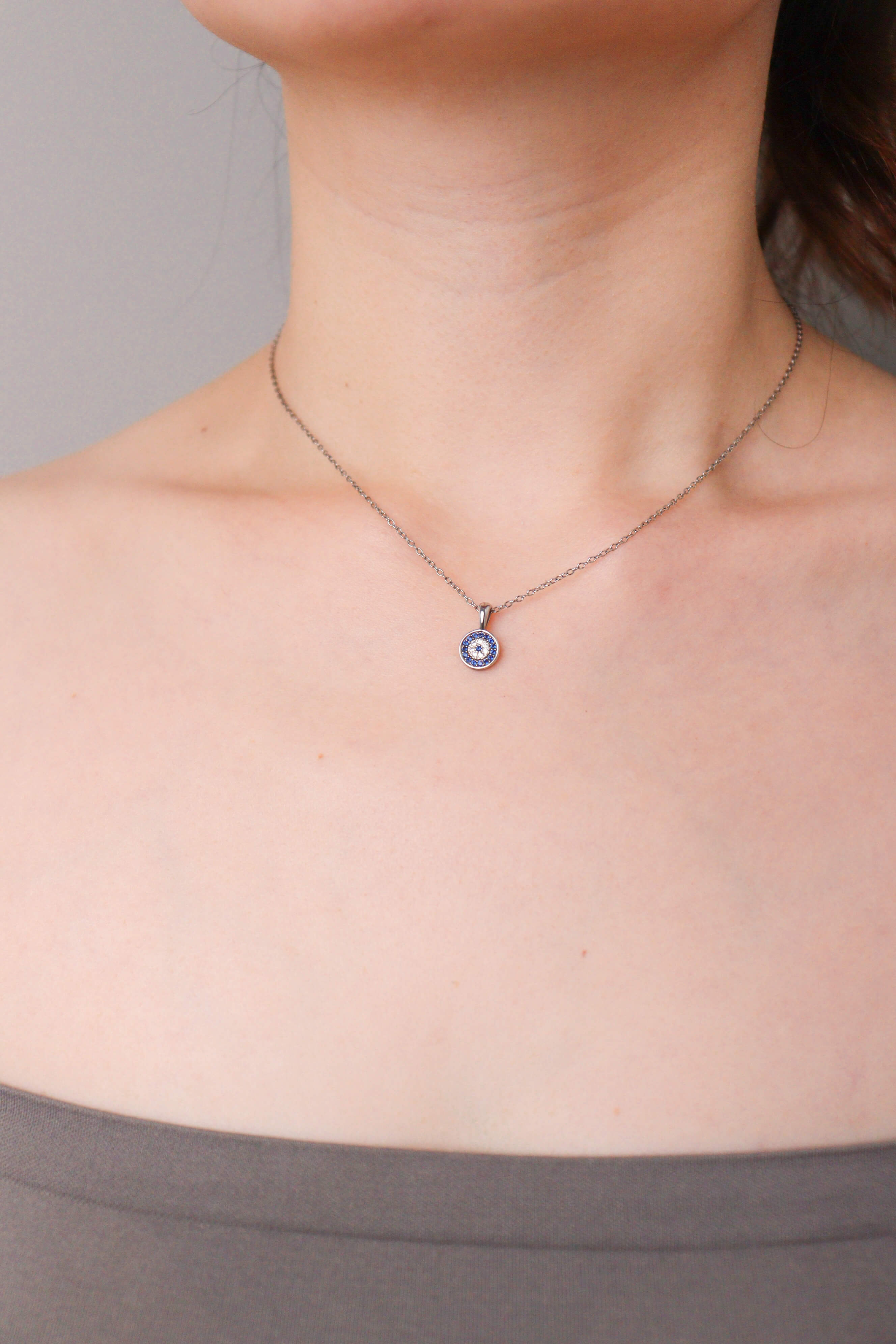 Devil Eye Silver 925 Necklace