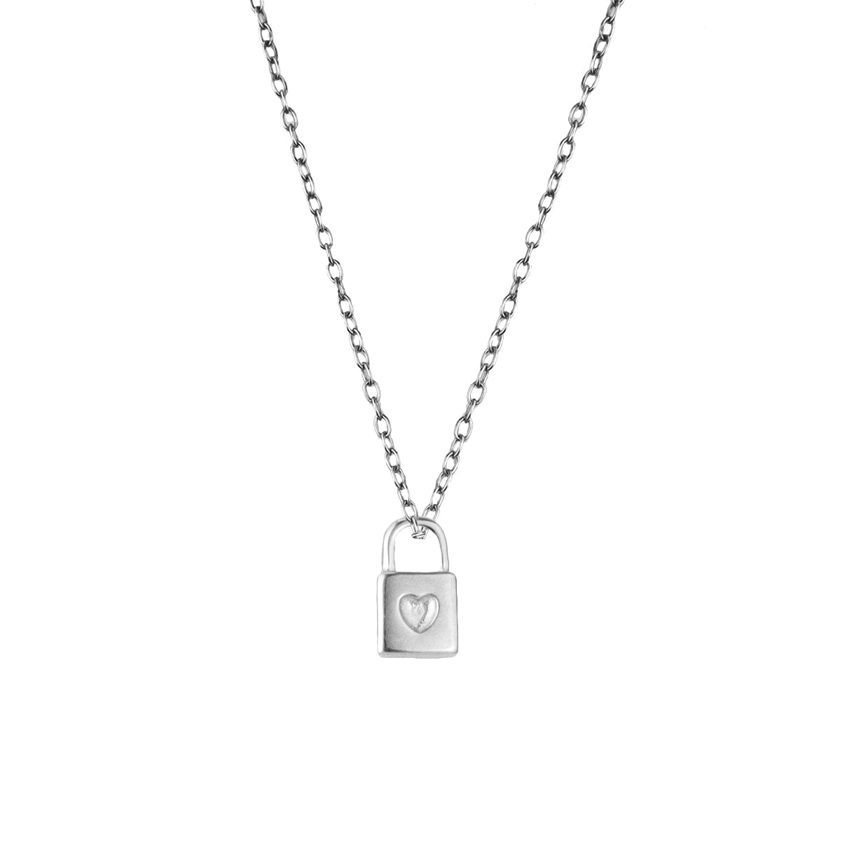 Lock Silver 925 Necklace