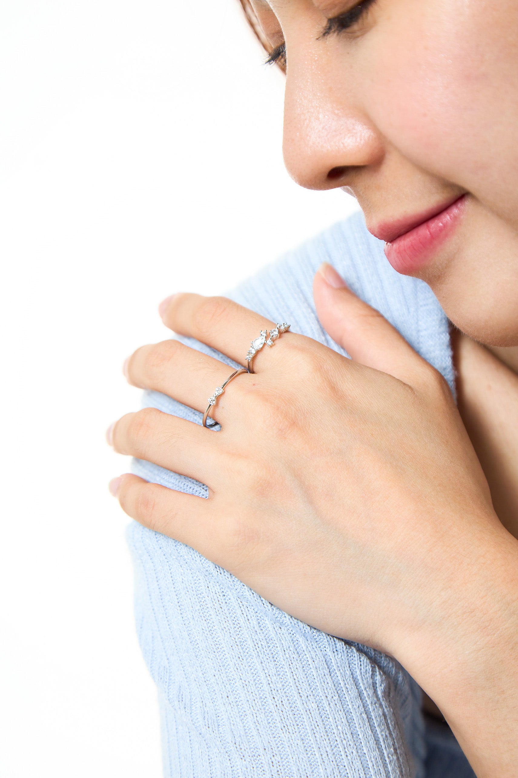 Everly Pave Silver 925 Ring