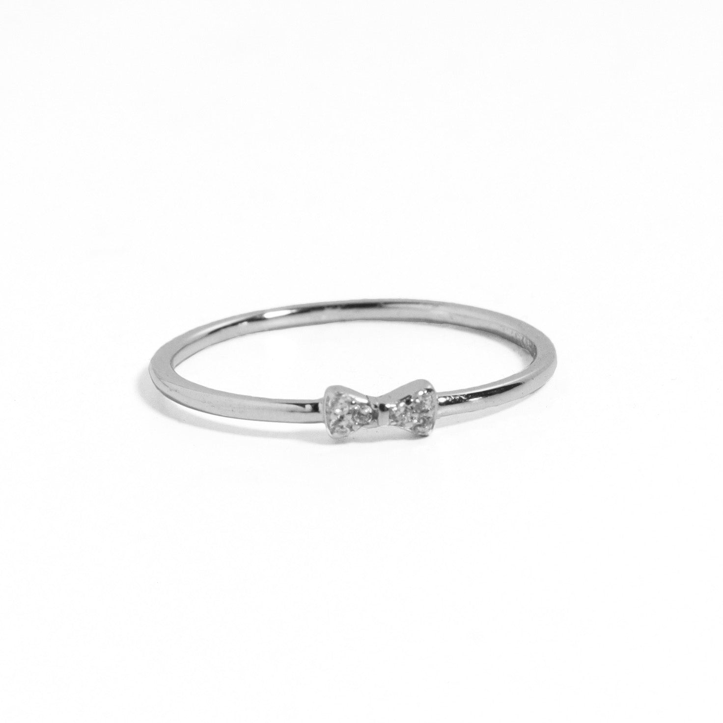 Tiny Bow Silver 925 Ring