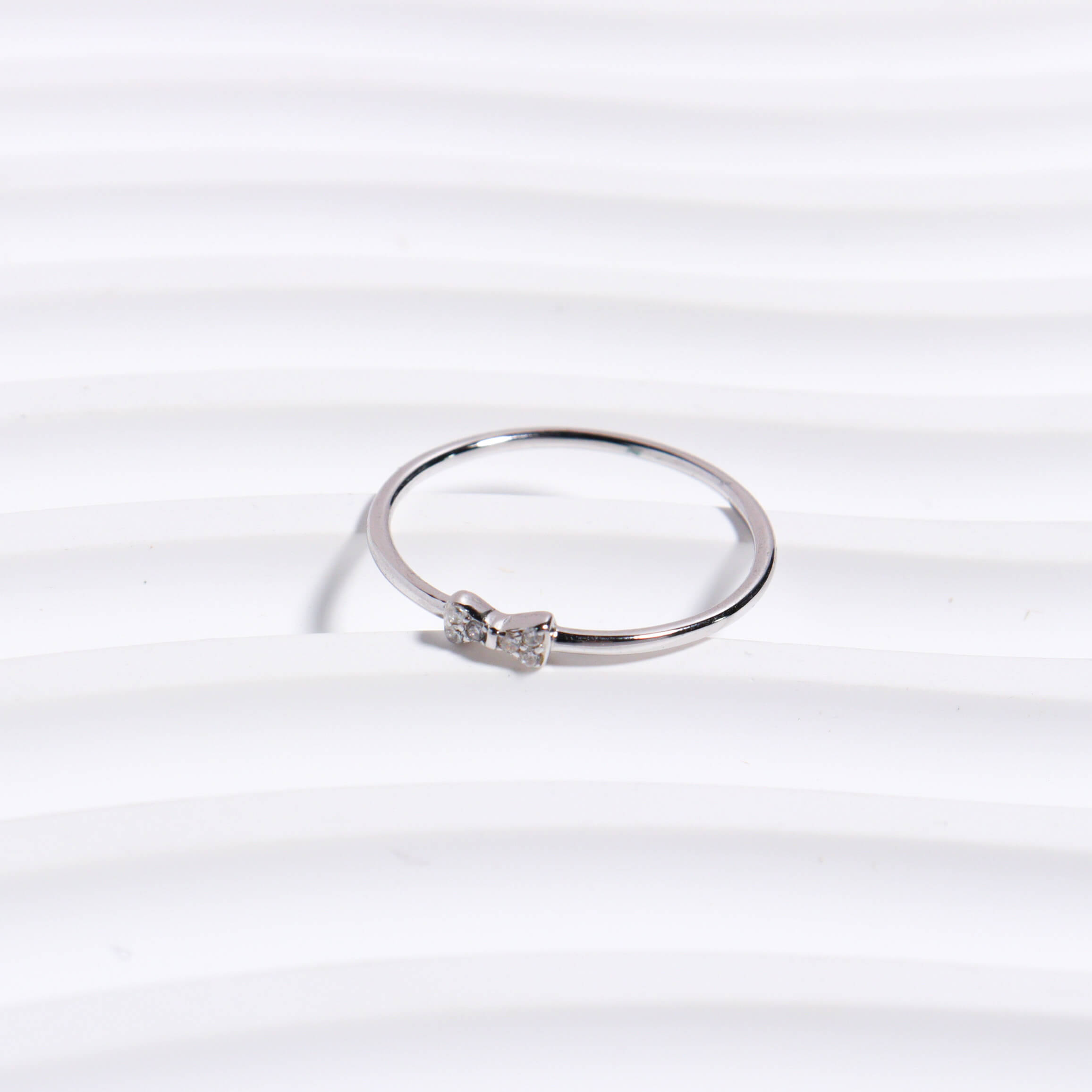 Tiny Bow Silver 925 Ring