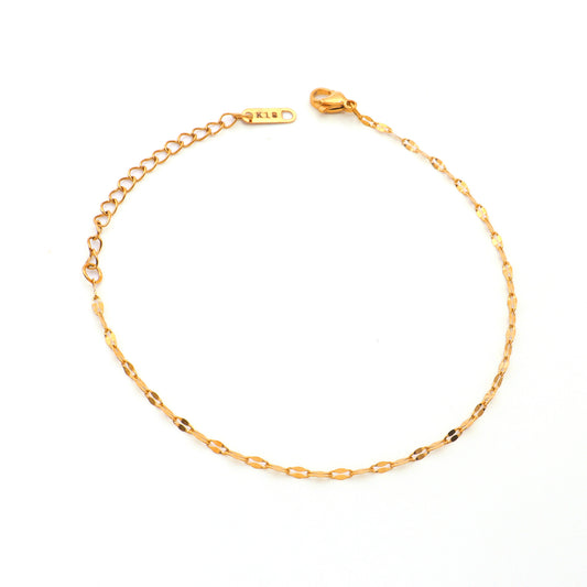 MouthLip Chain Gold Bracelet