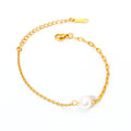 Pearly Mixed Chain Bracelet