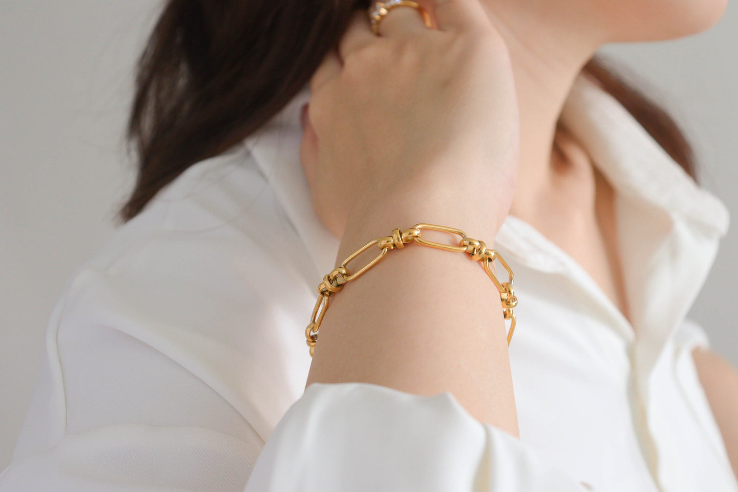 Tie The Knot Gold Bracelet