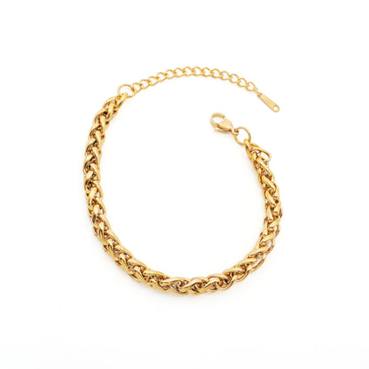 Rope Chain Gold Bracelet