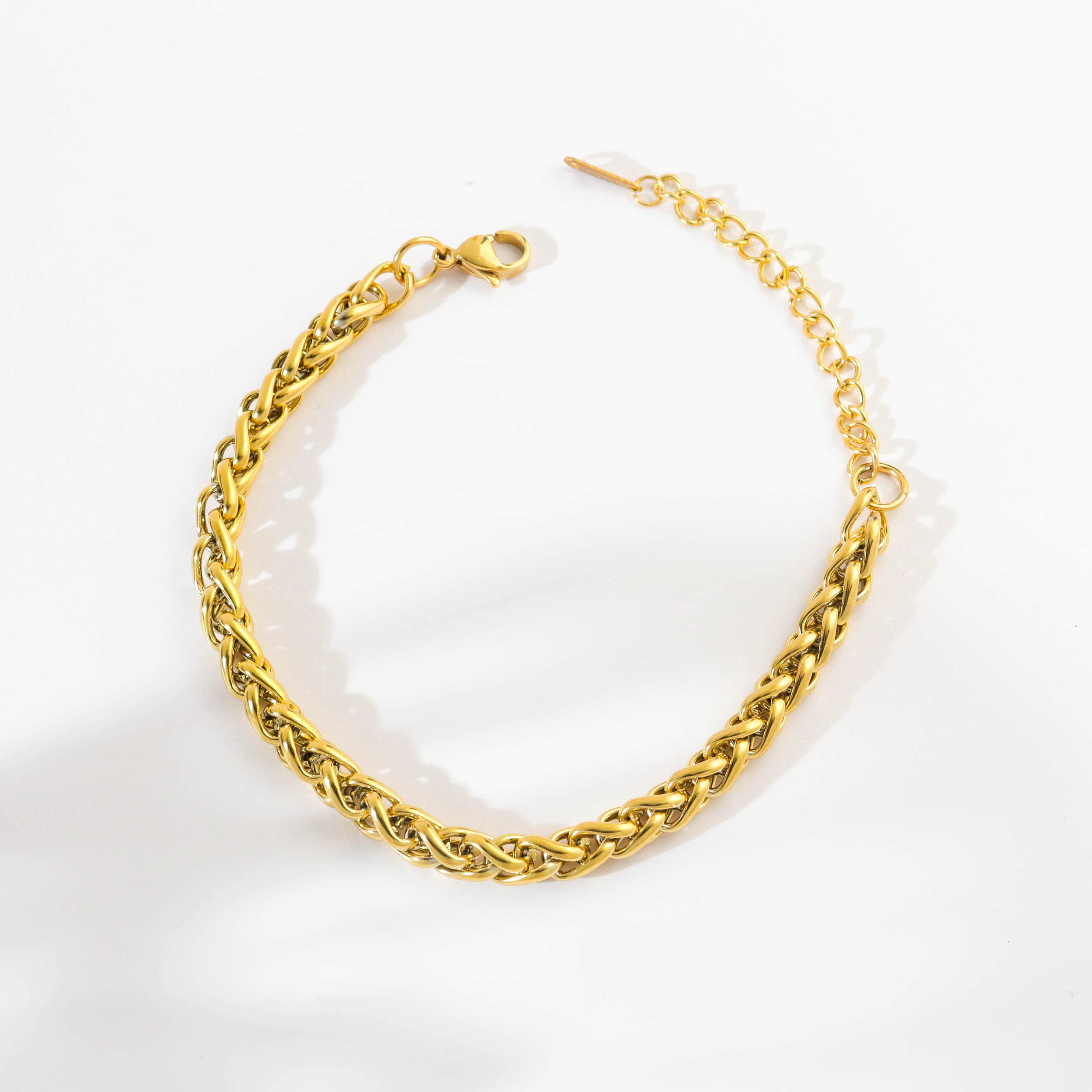 Rope Chain Gold Bracelet