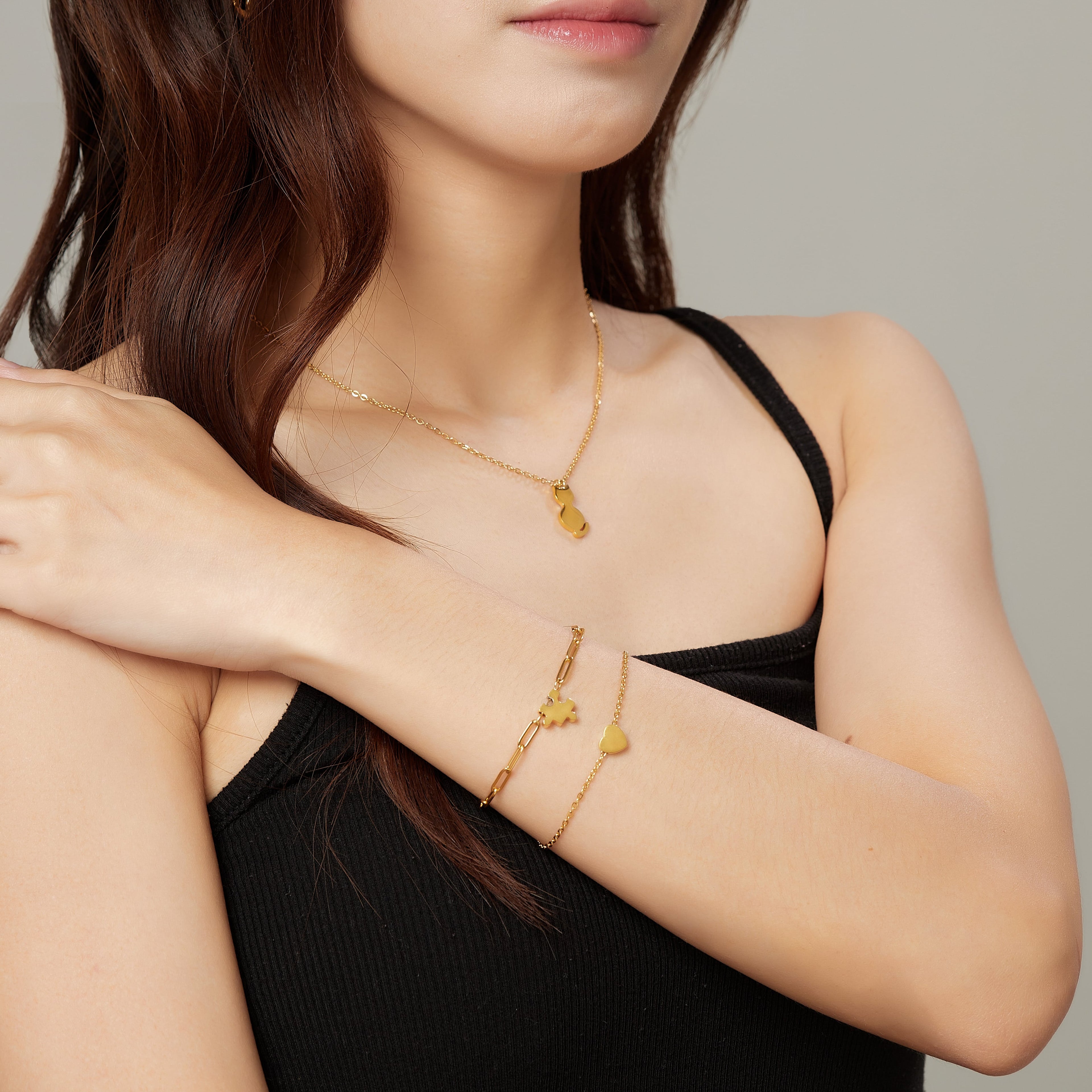 Puzzle Gold Bracelet