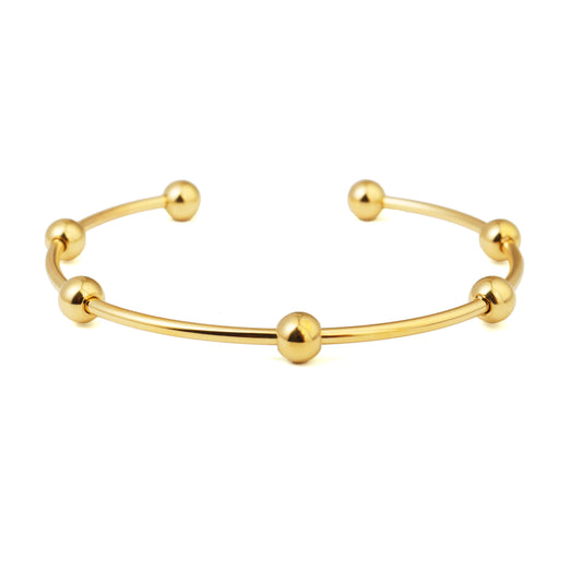 Gold Multi Ball Bangle