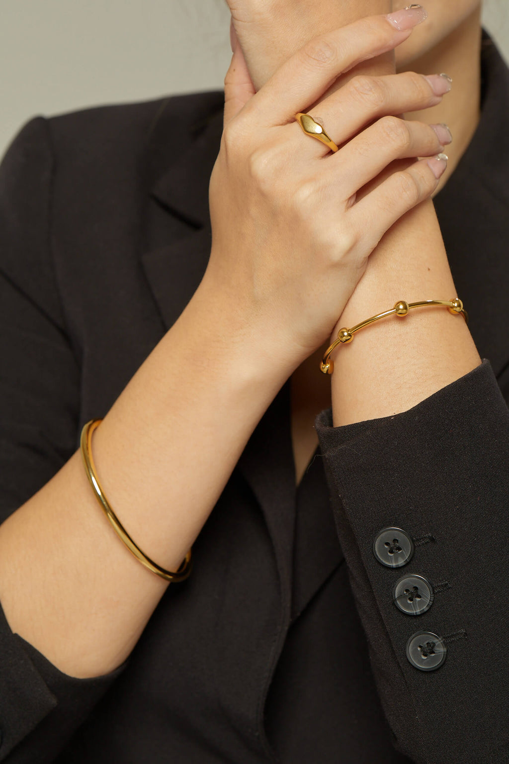 Gold Multi Ball Bangle