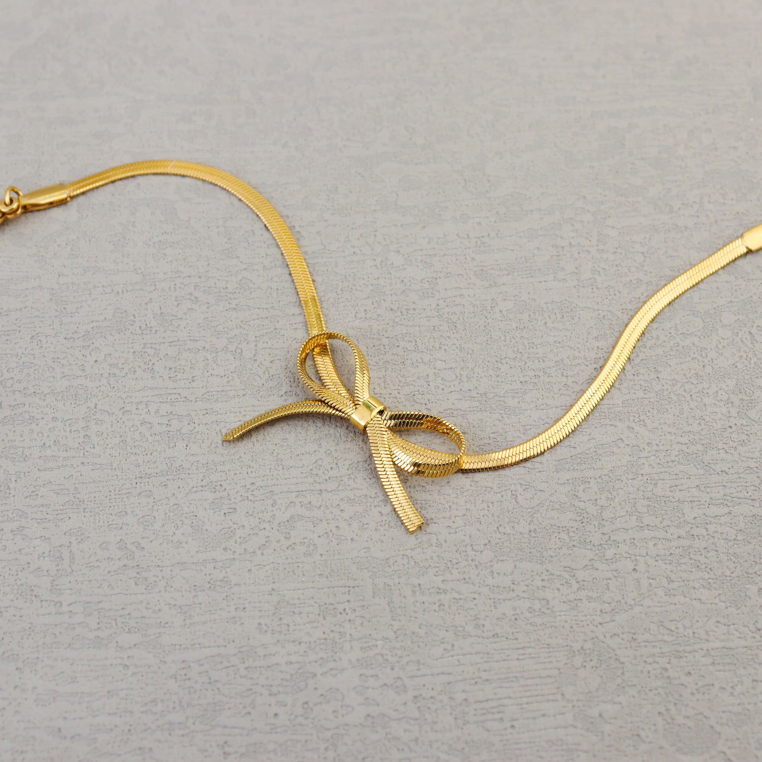 Skinny Bow Gold Bracelet