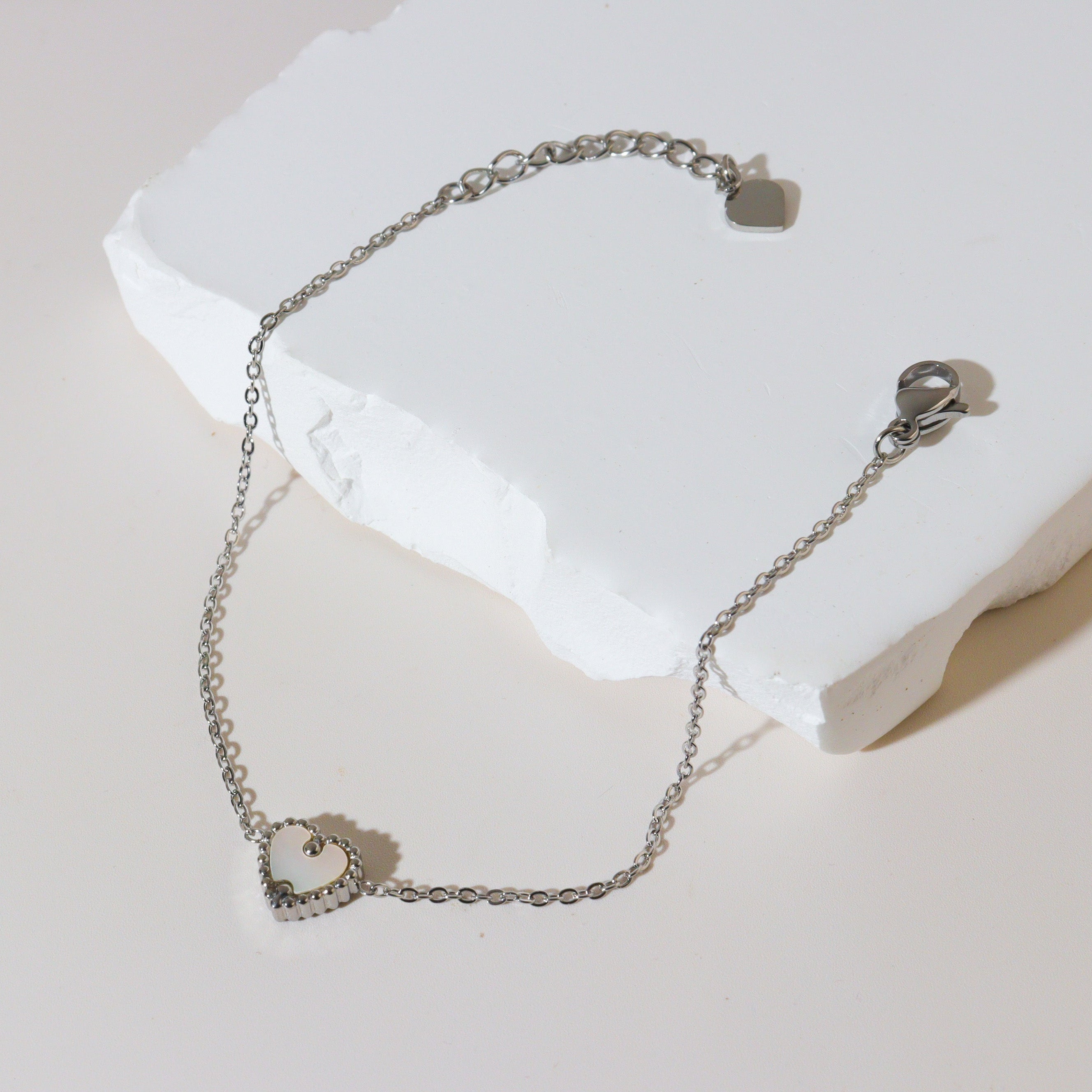 In Your Heart Silver Bracelet