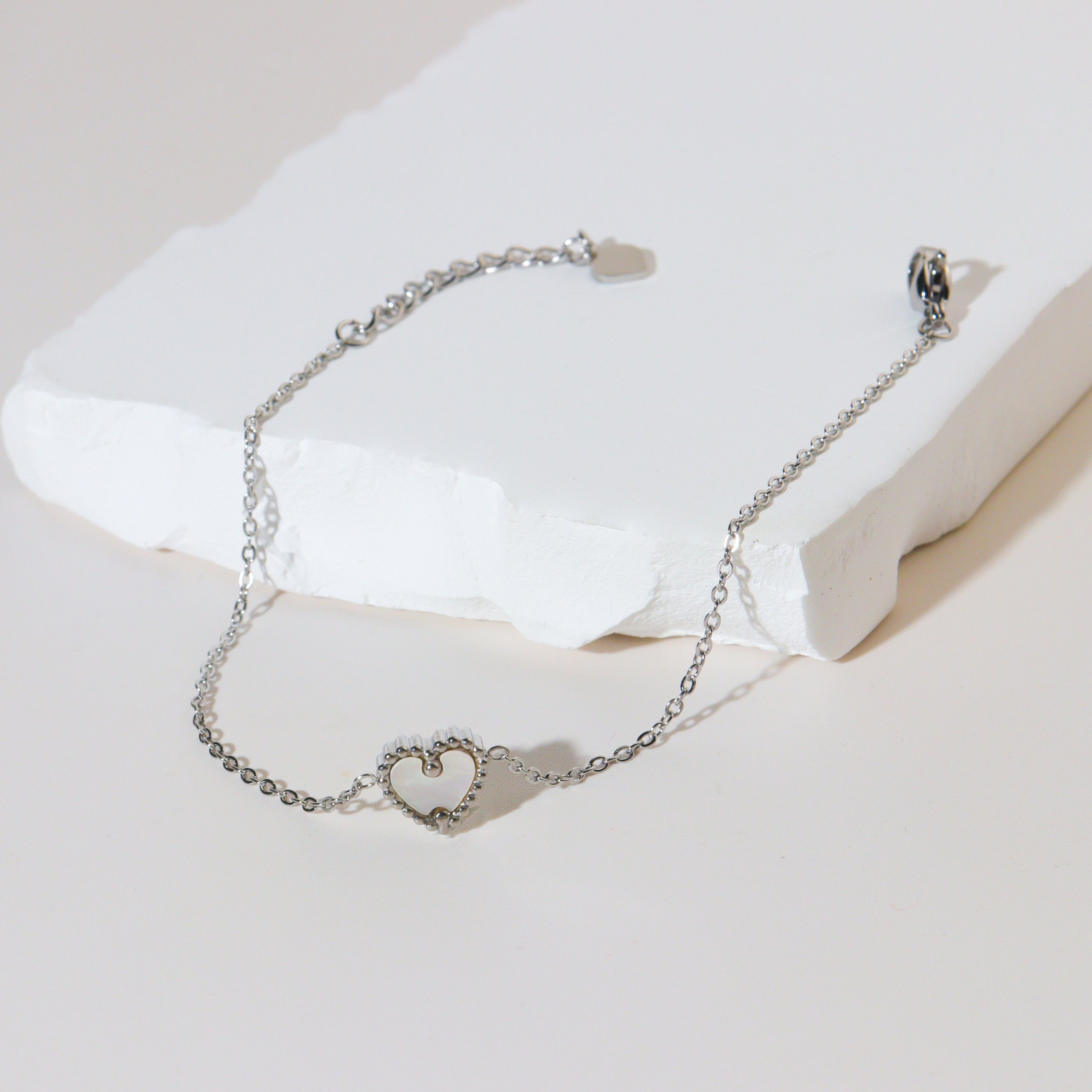 In Your Heart Silver Bracelet
