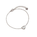 In Your Heart Silver Bracelet