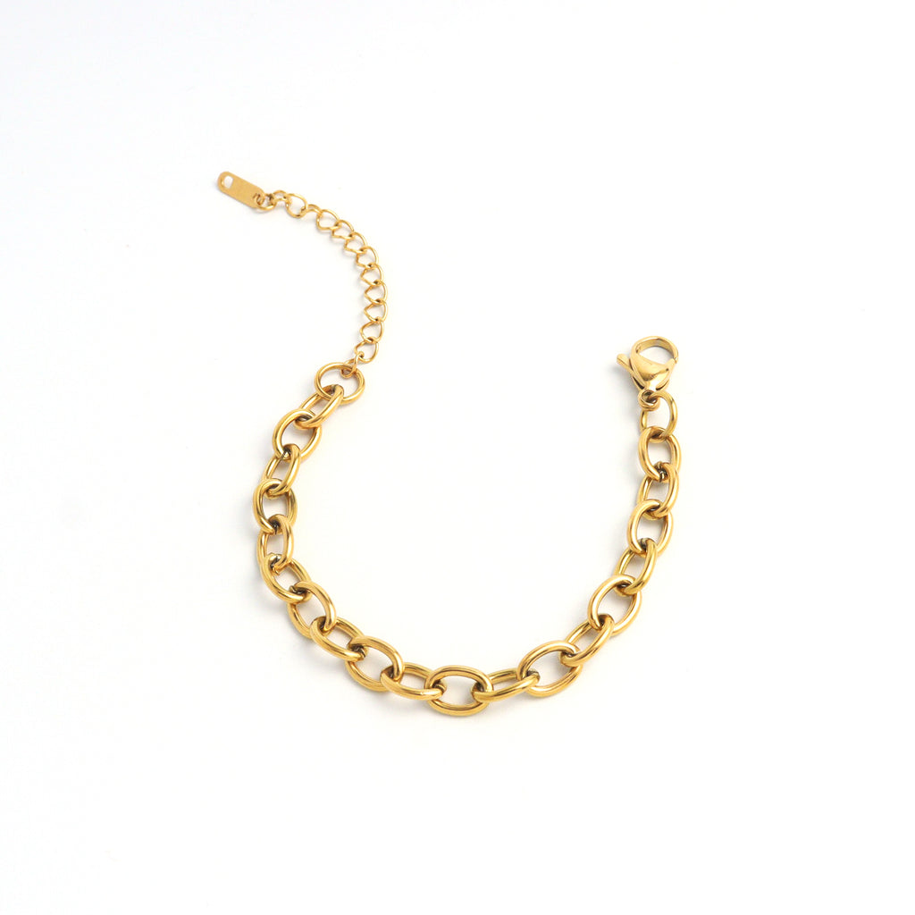 Gold Figaro Chain Bracelet