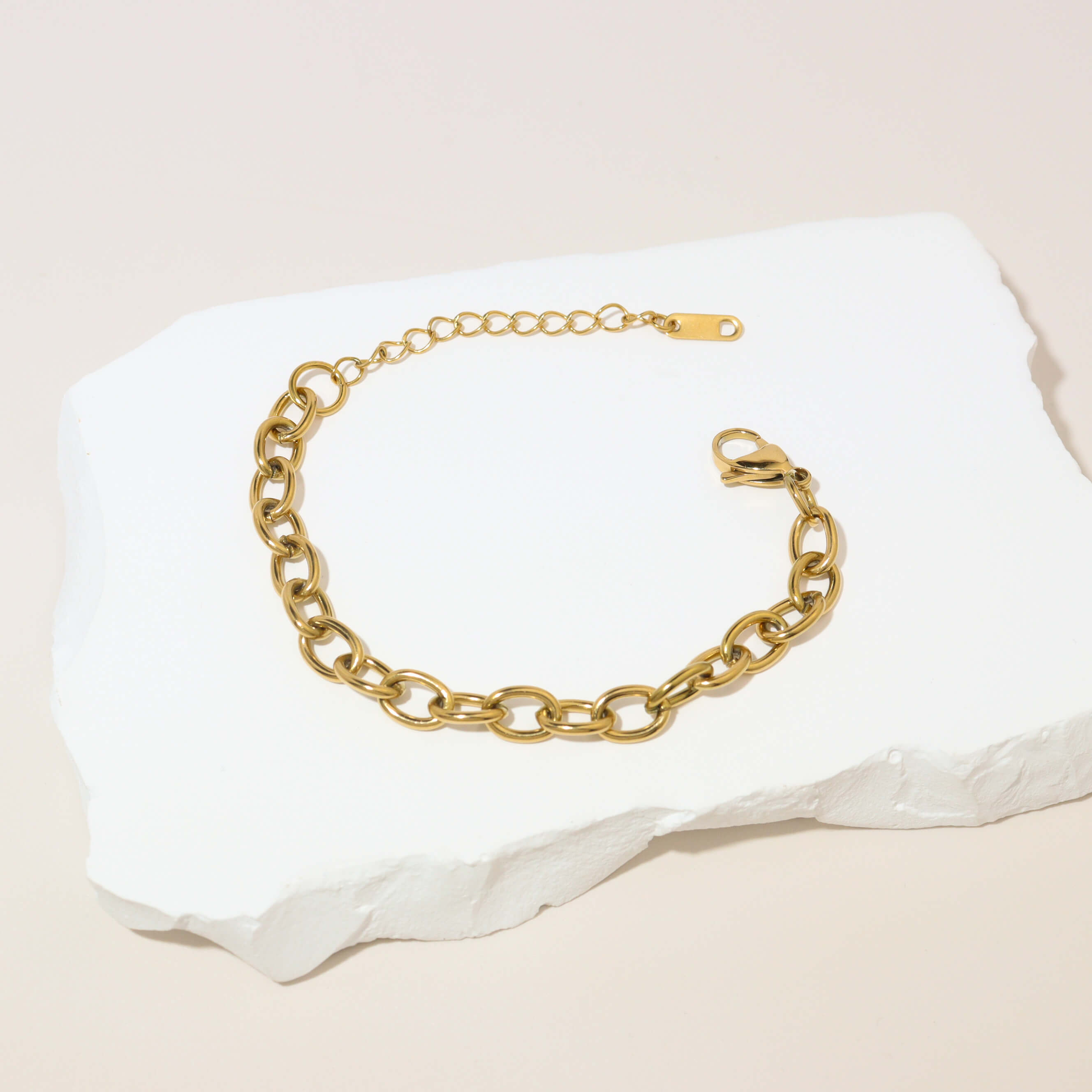 Gold Figaro Chain Bracelet