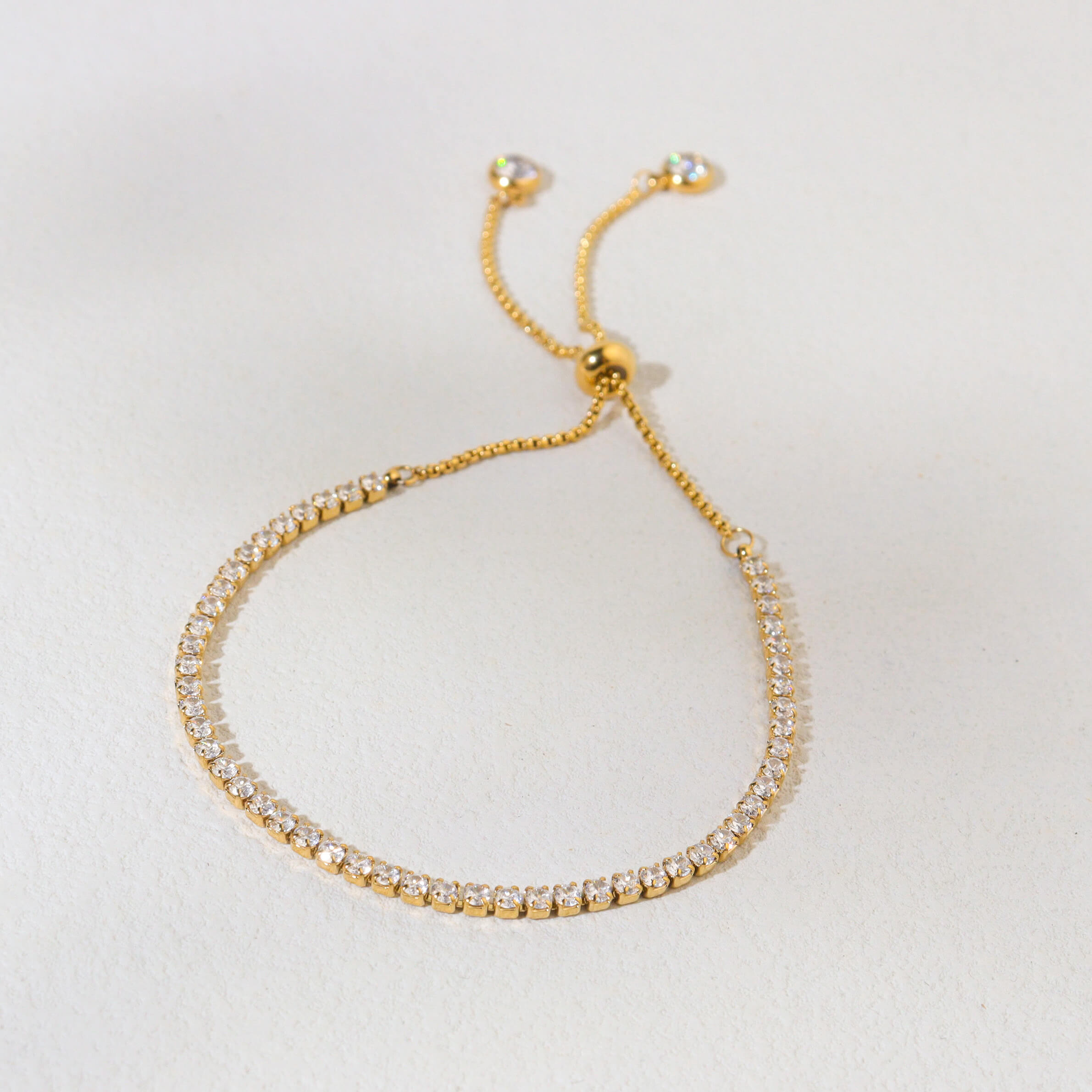 Tennis Gold Bracelet