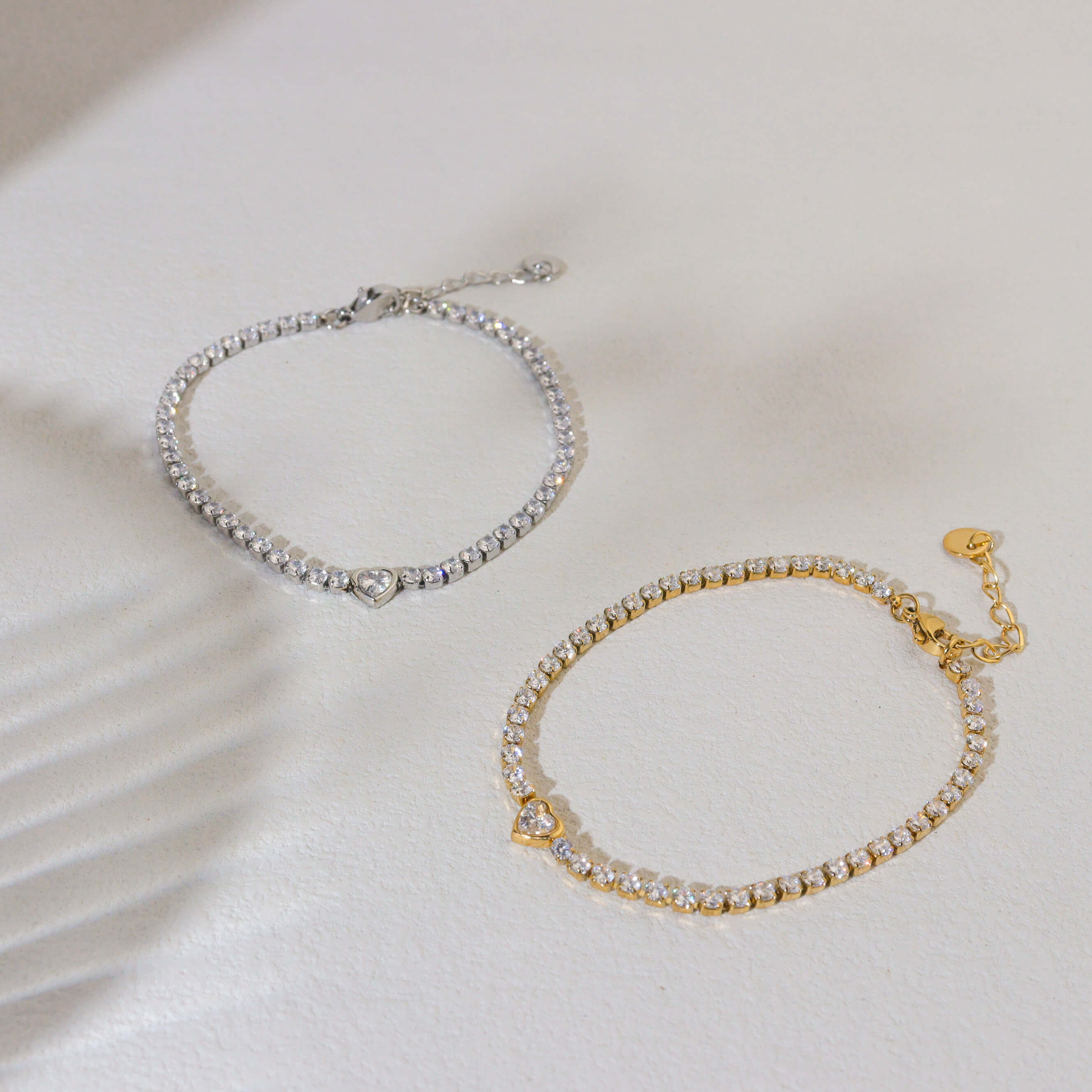 Tennis Love Gold Bracelet