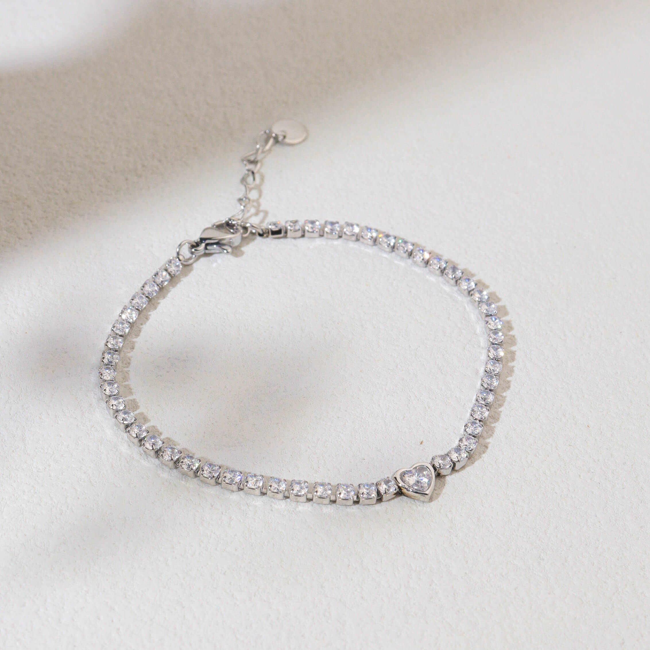Tennis Love Silver Bracelet