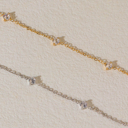 Glimmering Silver Bracelet