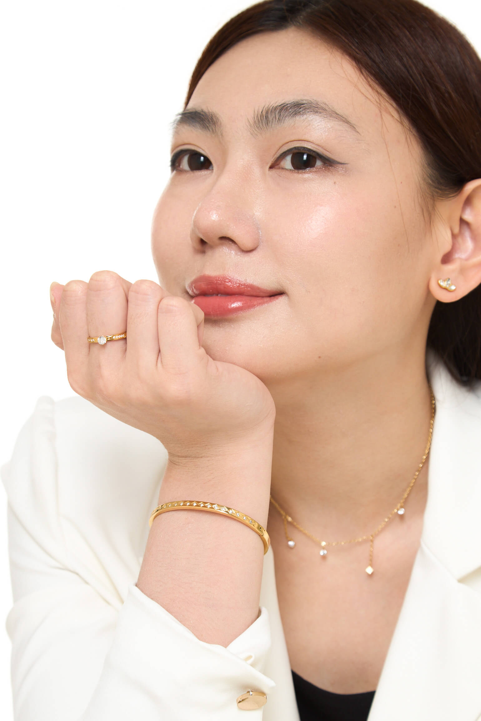 Jewel Chest Gold Bangle
