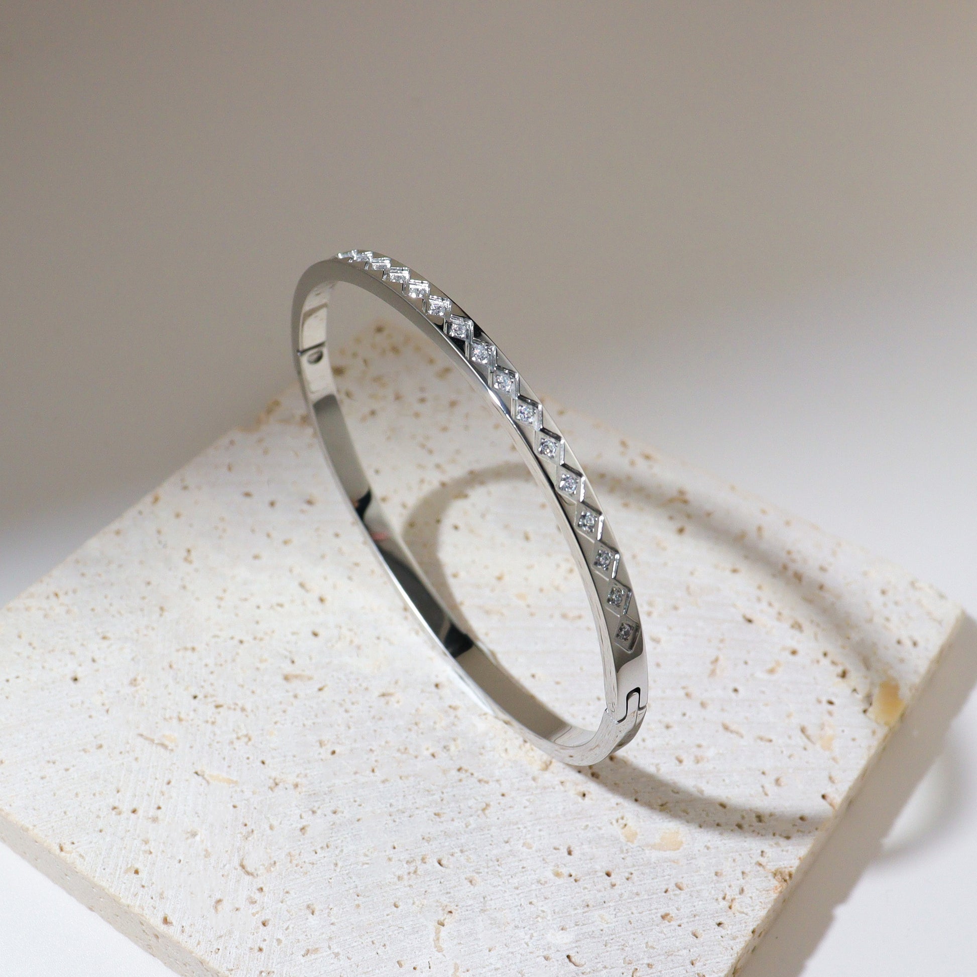 Jewel Chest Silver Bangle