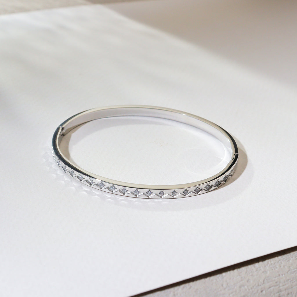 Jewel Chest Silver Bangle