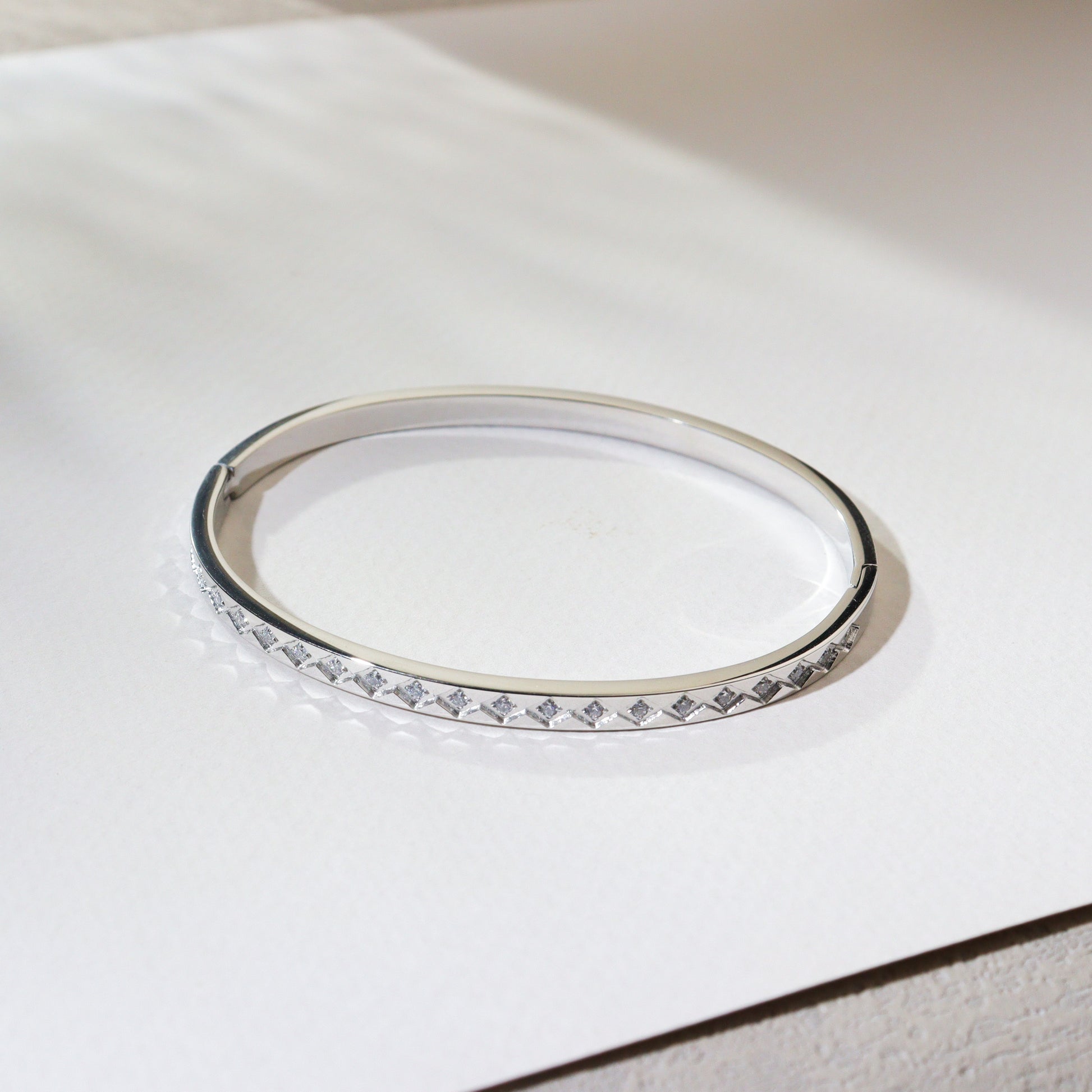 Jewel Chest Silver Bangle